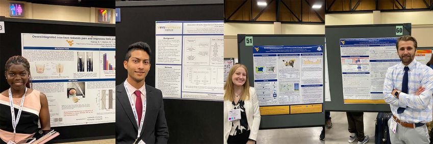 Students presenting at the BMES and AIChE Meetings
